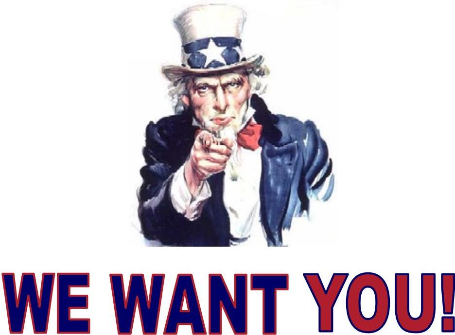 We Want You!